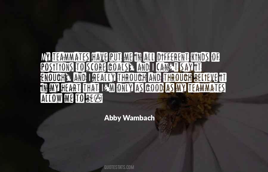 Quotes About Abby Wambach #88423