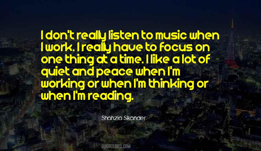 Reading And Music Quotes #297787