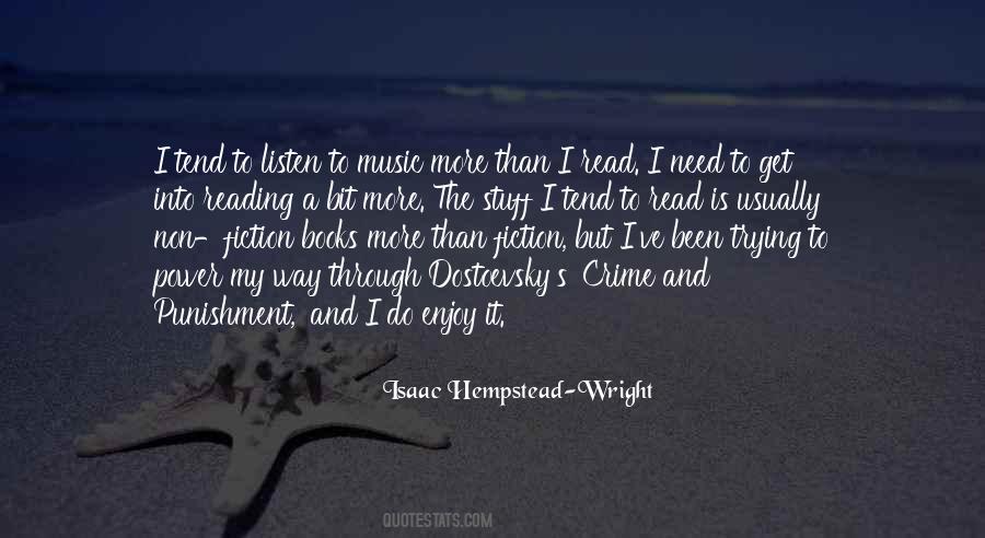 Reading And Music Quotes #7926