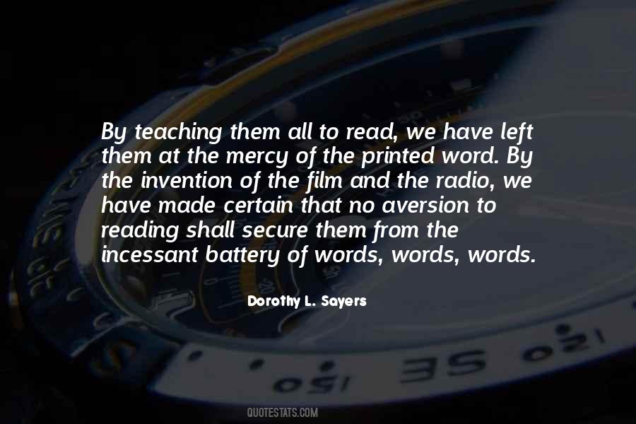 Reading And Teaching Quotes #424004
