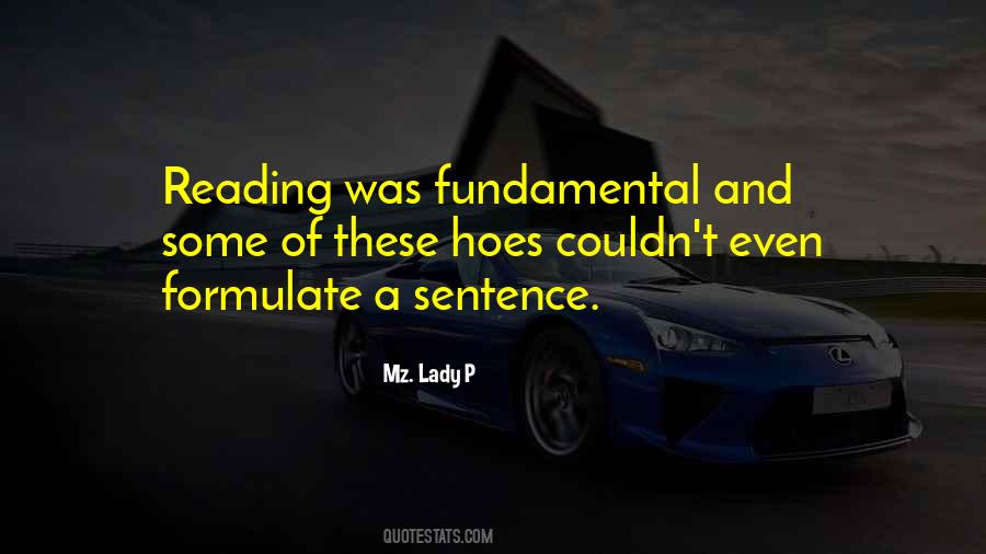 Reading Is Fundamental Quotes #1567380