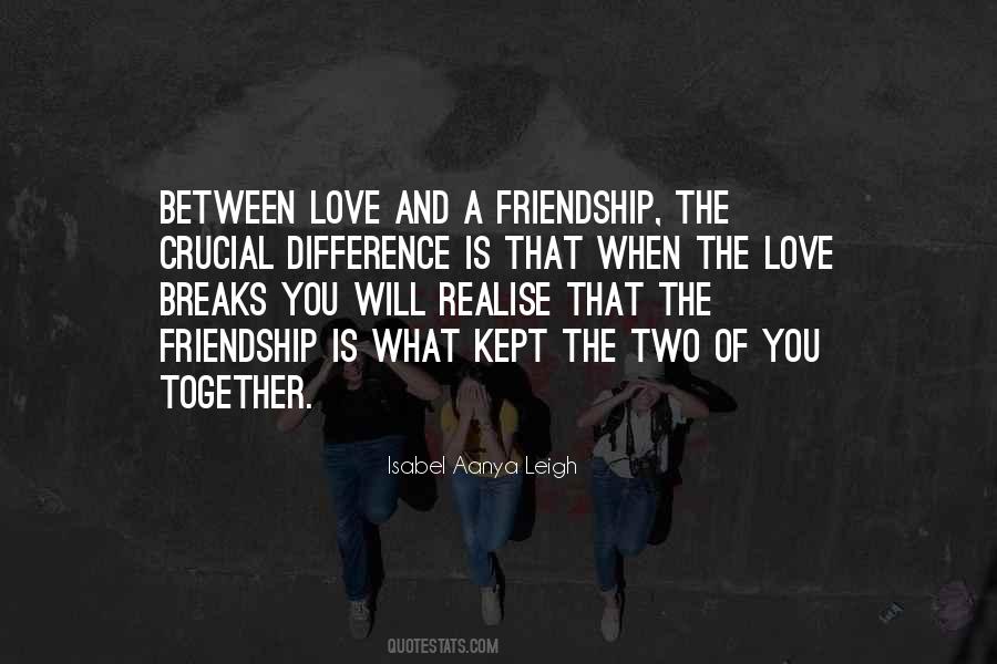 Realise Love Quotes #1189455