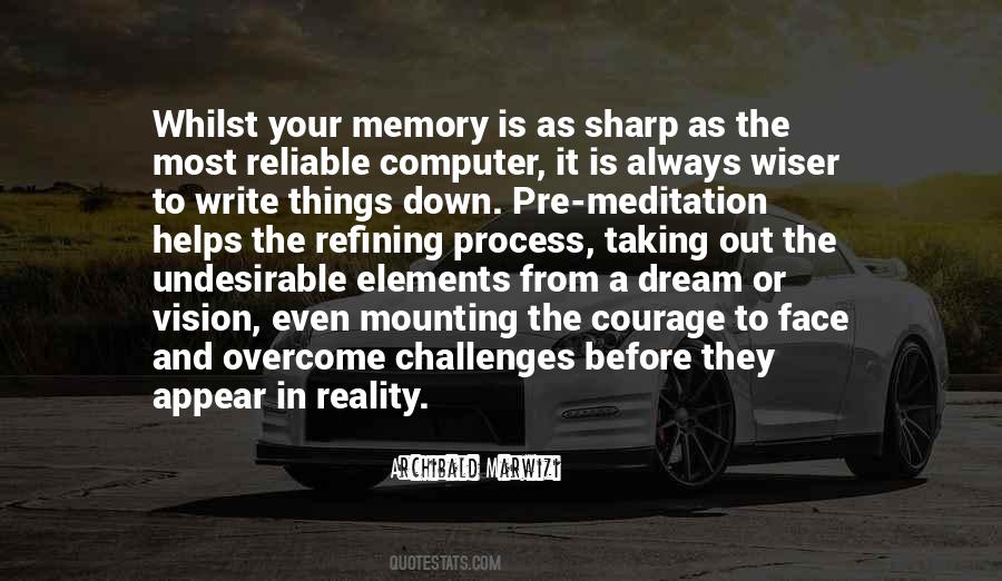 Reality And Memory Quotes #1497092