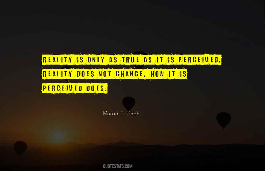 Reality Is Perception Quotes #151509