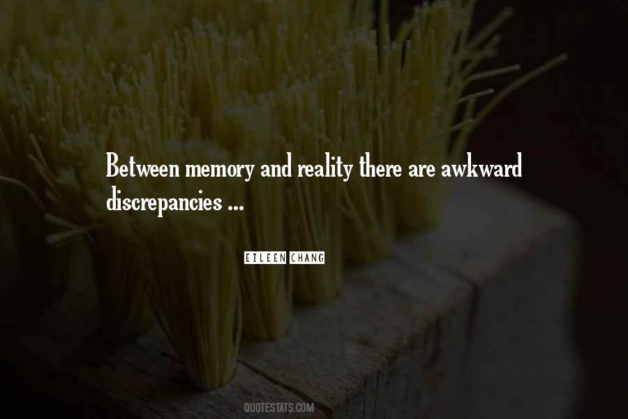 Reality Memory Quotes #271228