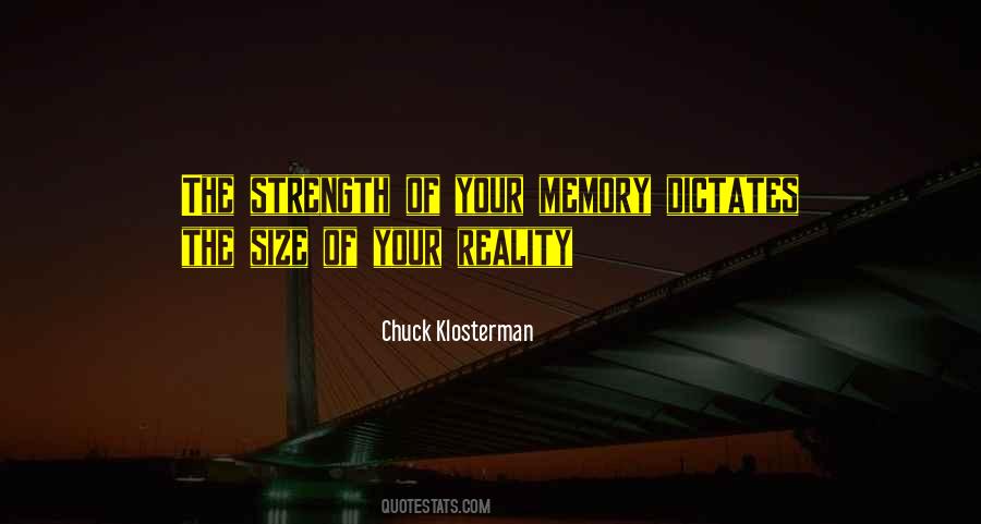 Reality Memory Quotes #280951