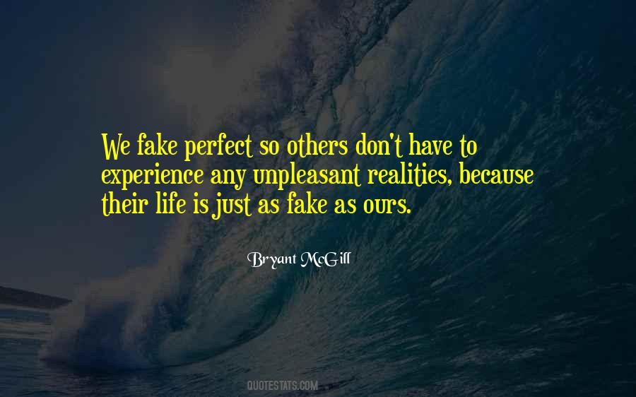 Reality Vs Fake Quotes #737673