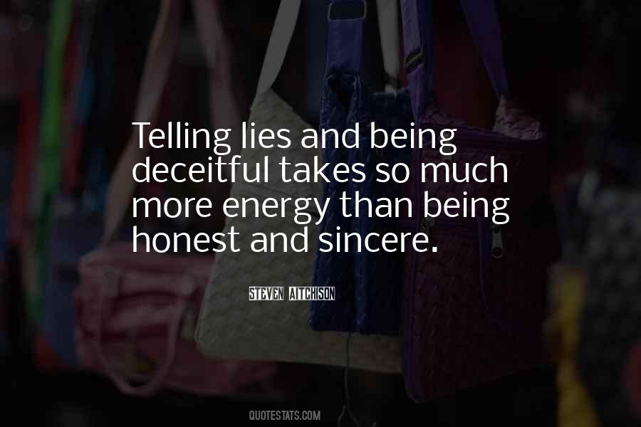 Quotes About Being Sincere #268374