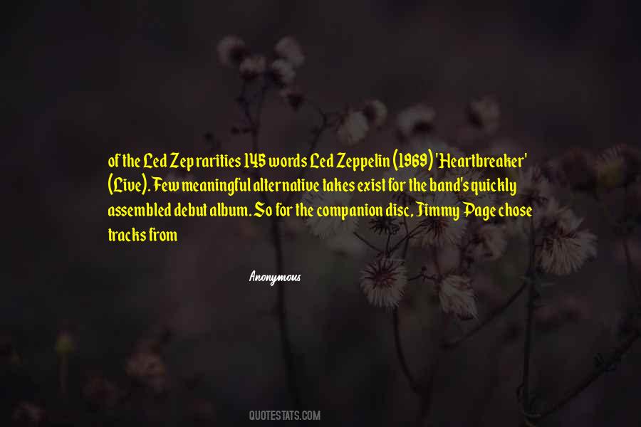 Quotes About Led Zeppelin #805989