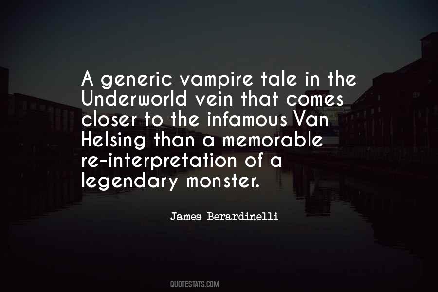 Quotes About Van Helsing #1776011