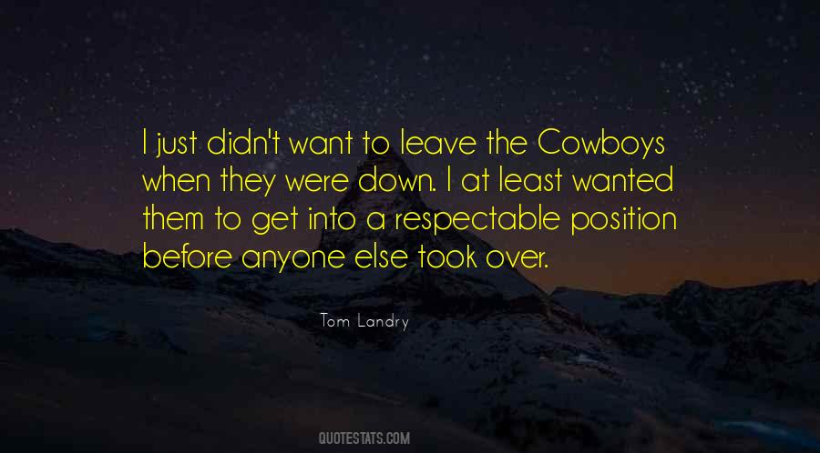 Quotes About Tom Landry #831362