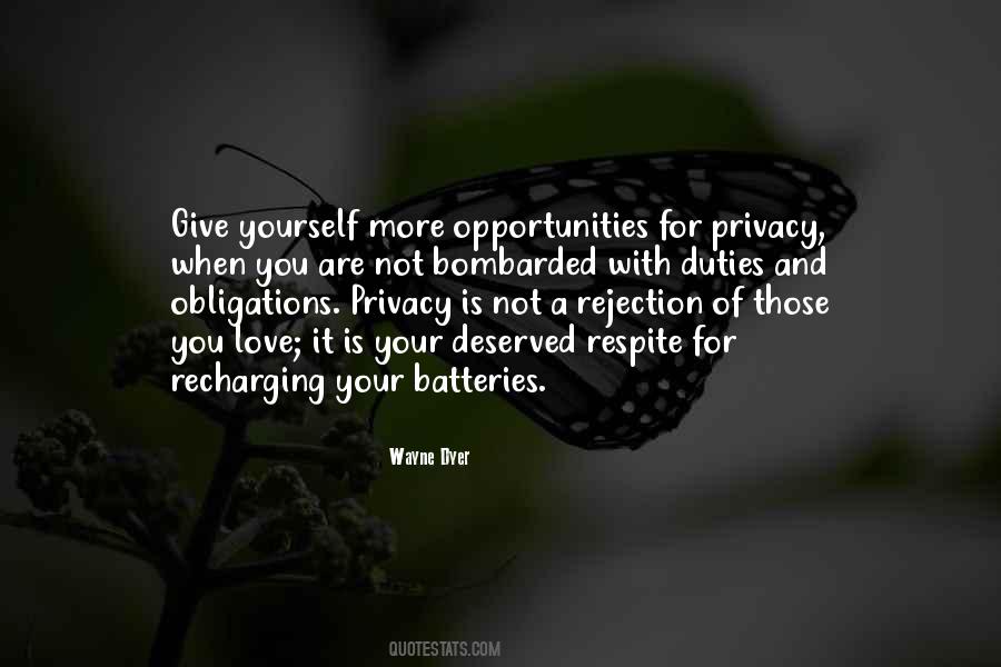 Recharging My Batteries Quotes #412399
