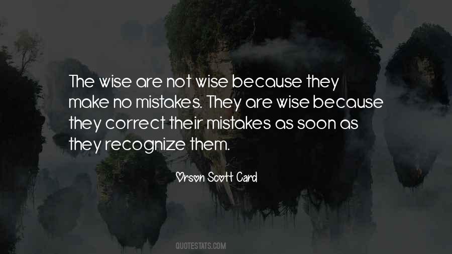 Recognize Mistakes Quotes #766123