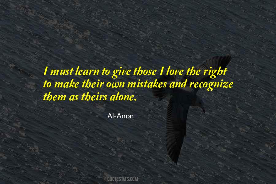 Recognize Your Mistakes Quotes #406820