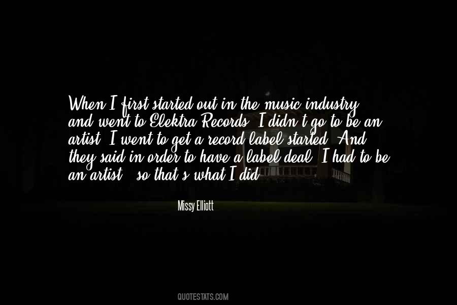 Record Label Quotes #1128633