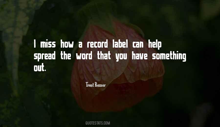 Record Label Quotes #805605