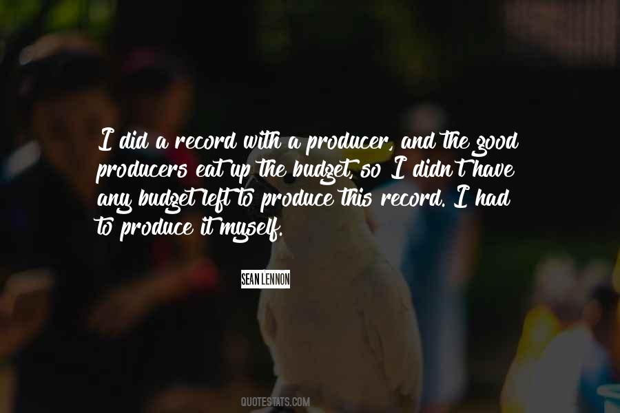 Record Producer Quotes #344027