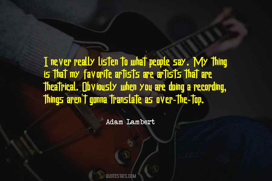 Recording Artist Quotes #561348