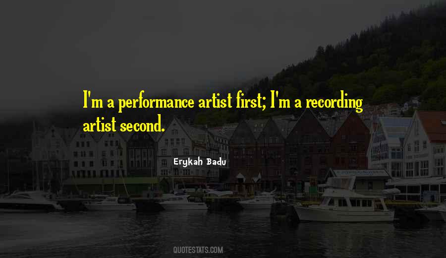 Recording Artist Quotes #90432