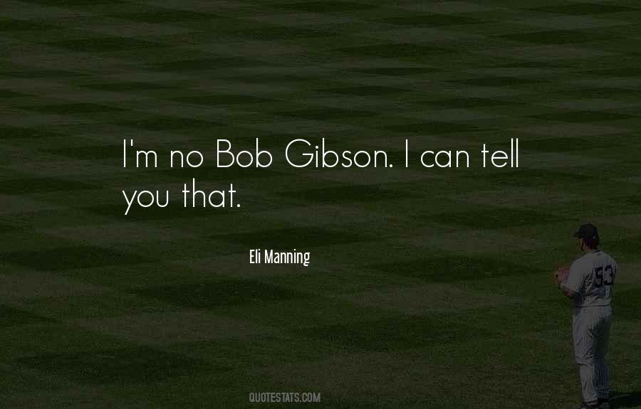 Quotes About Bob Gibson #344527