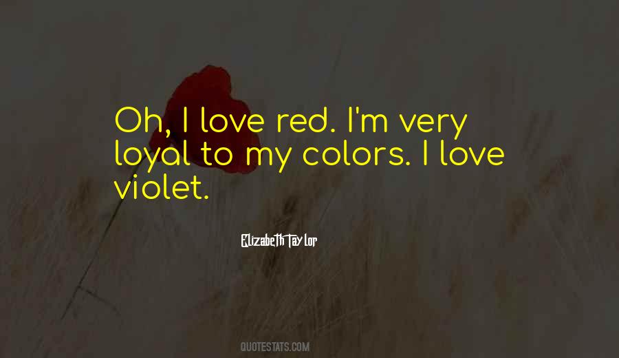 Red Is My Color Quotes #325710