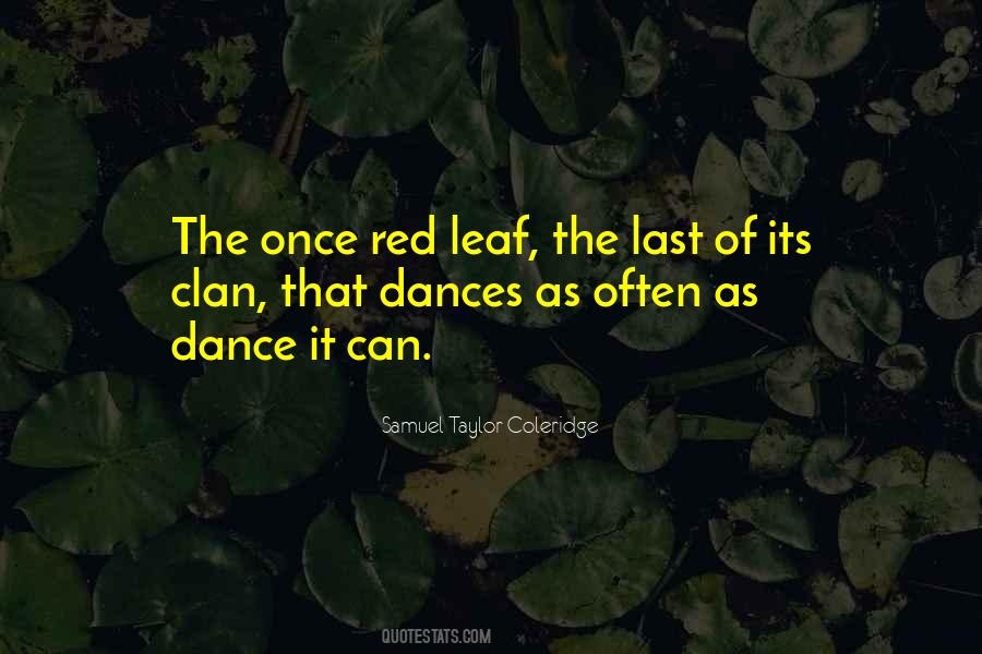 Red Leaf Quotes #1644410