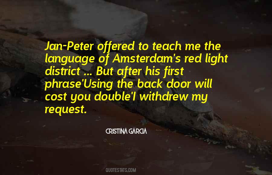 Red Light District Amsterdam Quotes #1219794