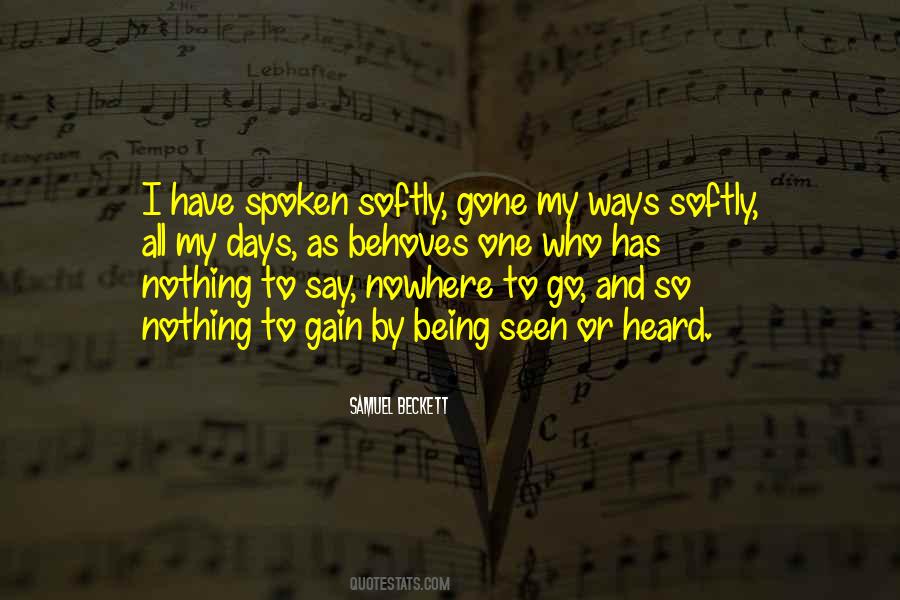 Quotes About Being Seen #117536