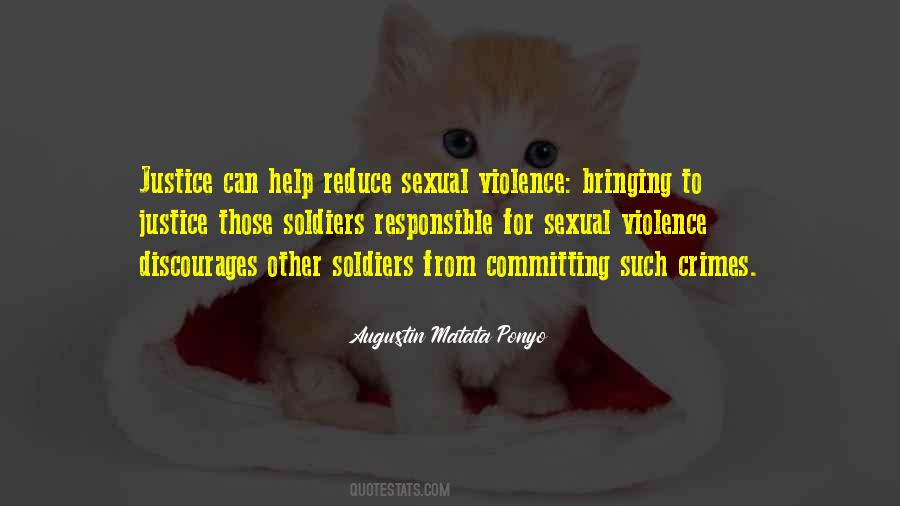 Reduce Violence Quotes #862953