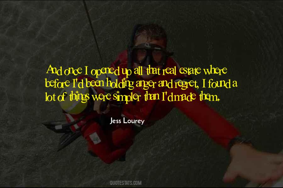 Regret And Anger Quotes #1418683