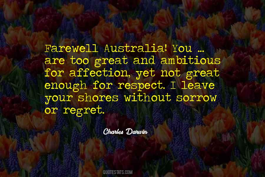 Regret And Sorrow Quotes #1570320