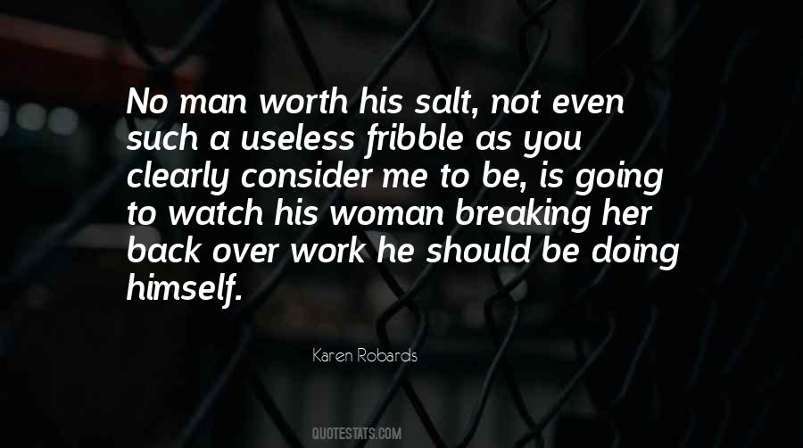 Quotes About A Man Worth #100430