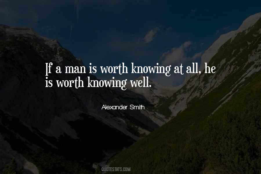 Quotes About A Man Worth #297192