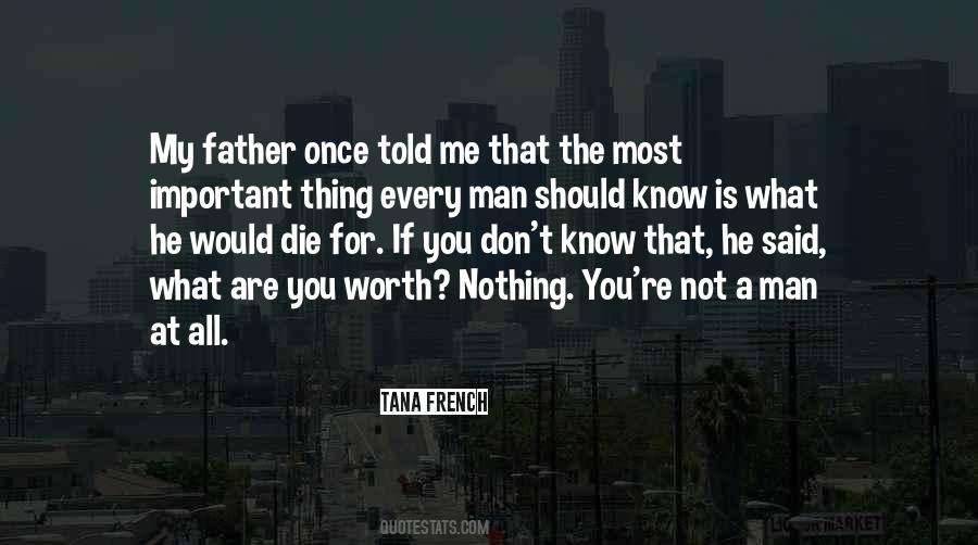 Quotes About A Man Worth #328052