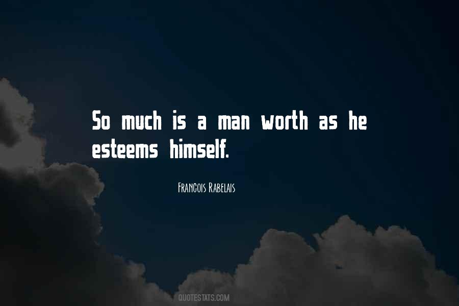 Quotes About A Man Worth #804322