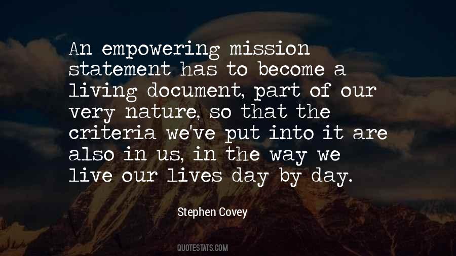 Quotes About A Mission Statement #138632