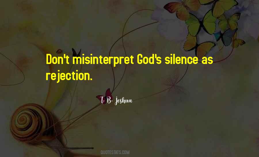 Rejection God Quotes #554971