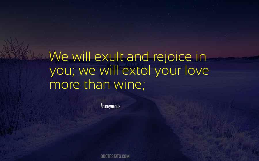 Rejoice Love Quotes #78254