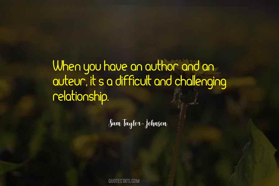 Relationship Difficult Quotes #777150