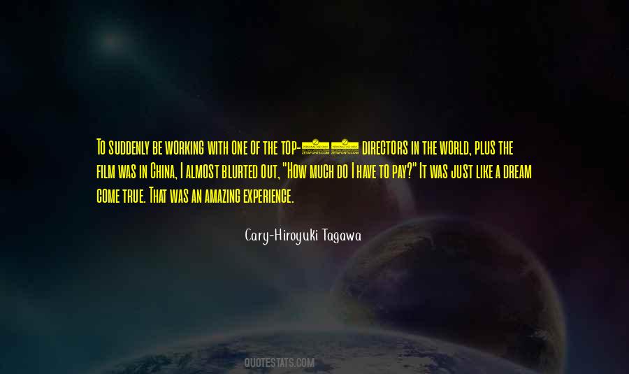 Quotes About An Amazing Experience #460203