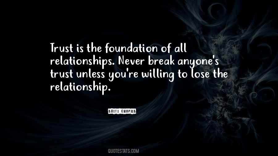 Relationship With Trust Quotes #149315