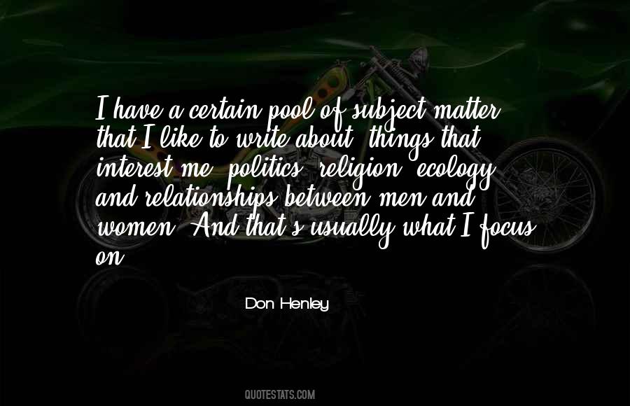 Relationships Matter Quotes #879527