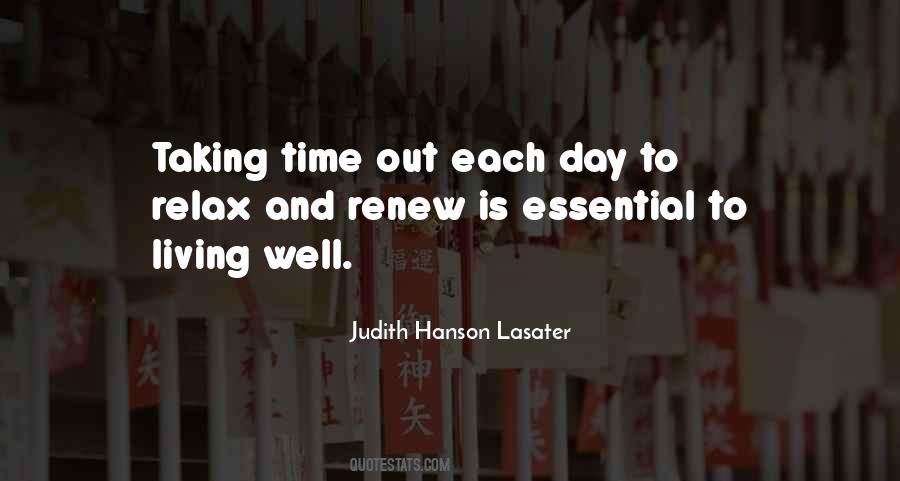 Relax And Renew Quotes #474873