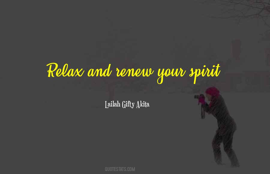 Relax And Renew Quotes #781050