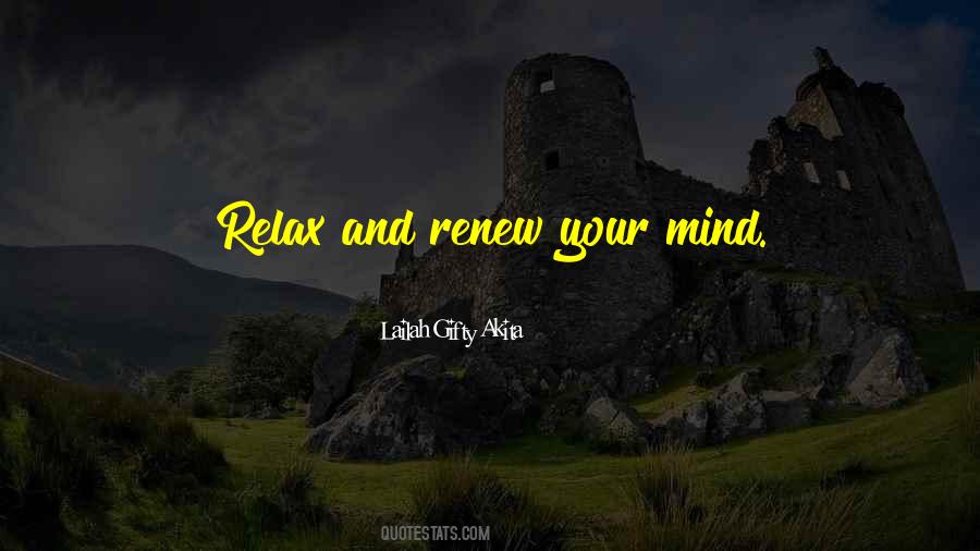 Relax And Renew Quotes #9772