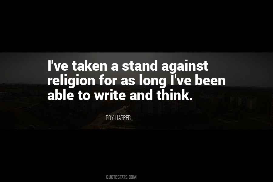 Religion Against Quotes #153658