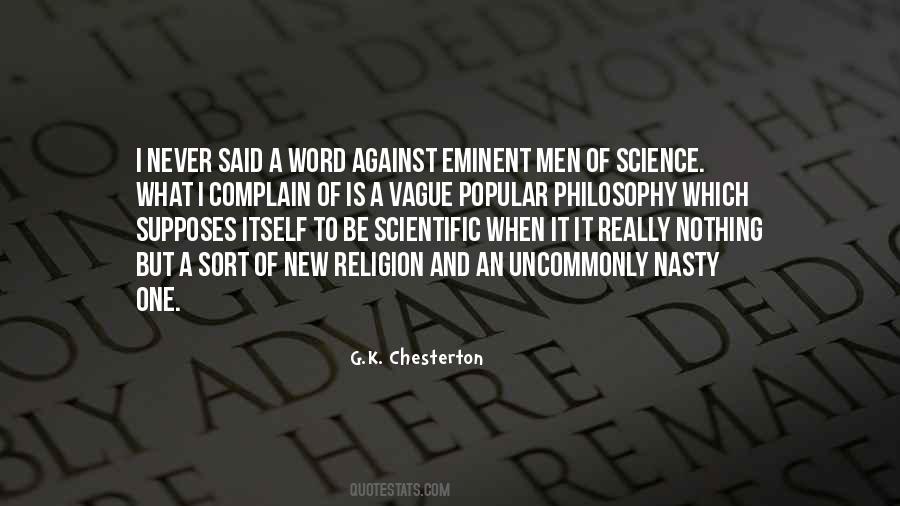 Religion Against Science Quotes #388785