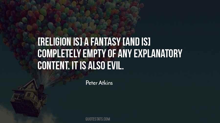 Religion And Evil Quotes #276636