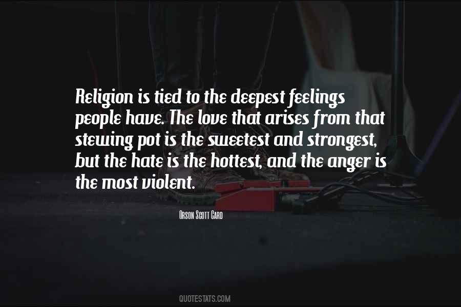 Religion And Hate Quotes #37585