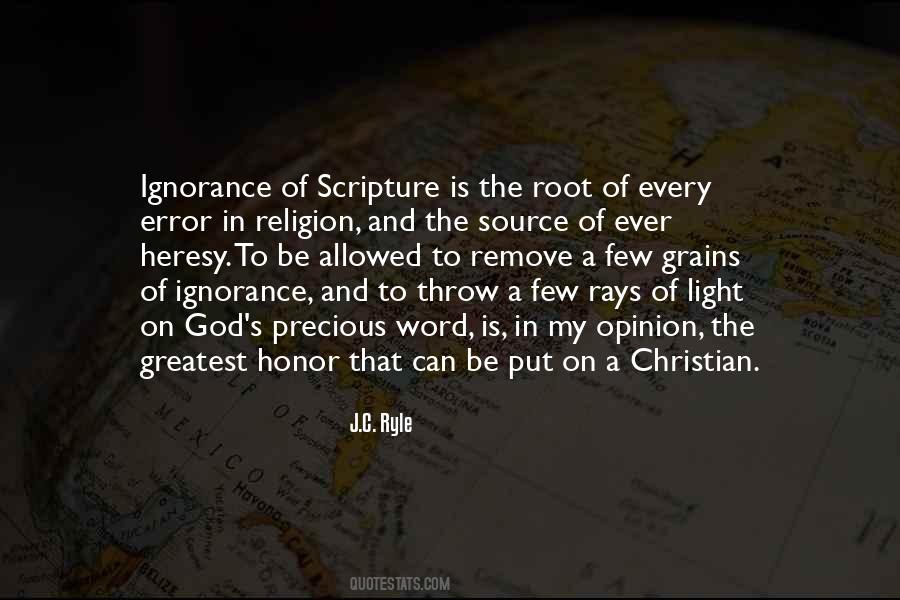 Religion And Ignorance Quotes #179779